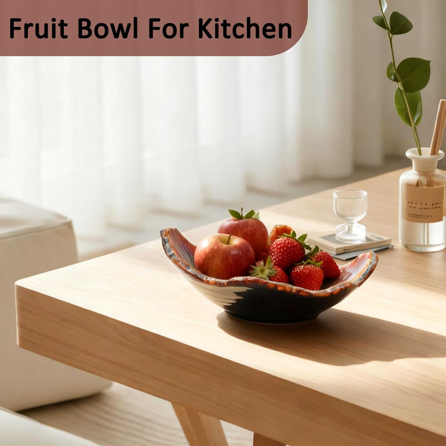 Reactive Glaze Ceramic Catch-All Bowl – 8 inch - view 4