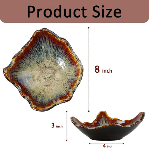 Reactive Glaze Ceramic Catch-All Bowl – 8 inch - view 2